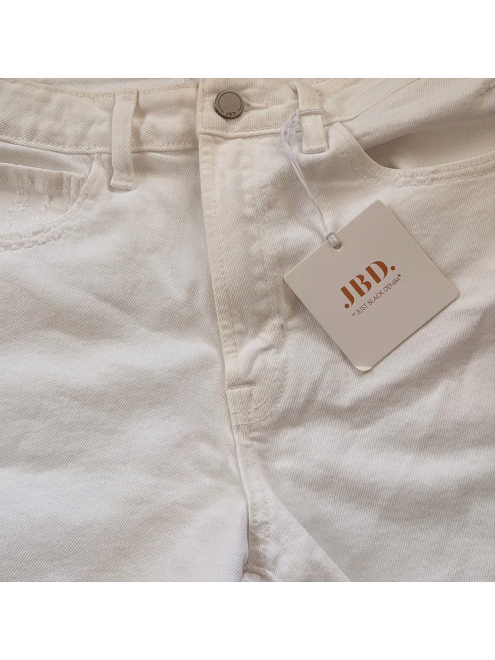 JBD White Denim Shorts NWT